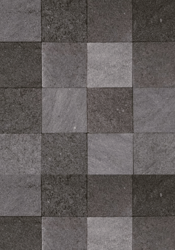 Black Lava Stone tiles arranged in square pattern – popular for temples, pathways, and heritage-style architecture